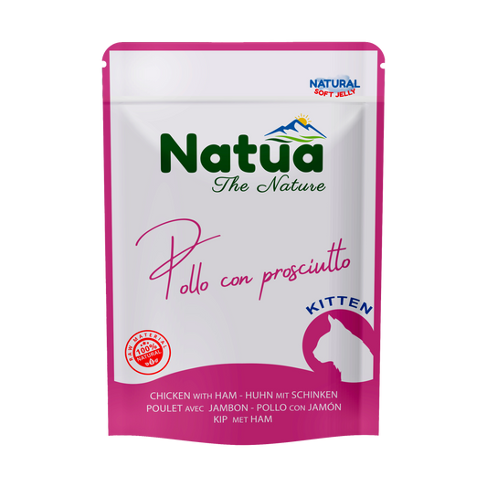 Natua Natural Pouch Cat Chicken with ham (kitten)