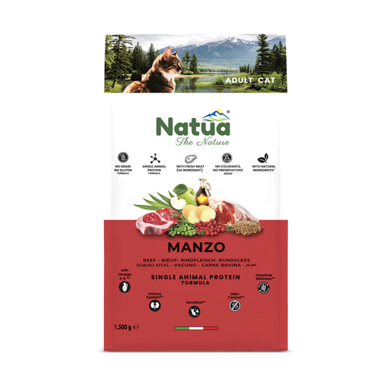 Natua Dry Adult Cat Beef 1500g