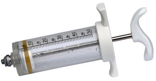 Nylon syringe 5ml threaded 50 ml