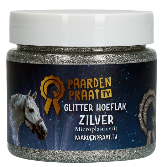 Paardenpraat TV Glitter Hoof Polish Silver