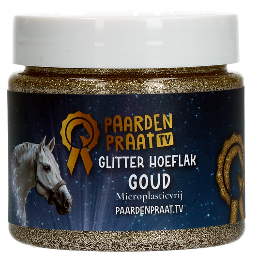Paardenpraat TV Glitter Hoof Polish Gold