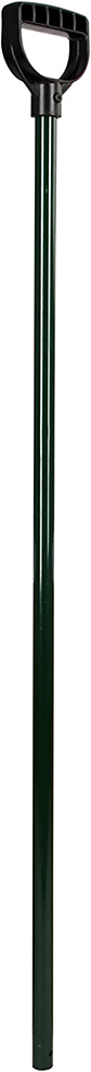 Metal handle with D-grip 25 x 1250 mm