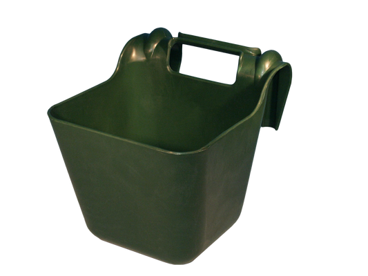 OK Plast Feed Trough with plastic hooks 14 l Green