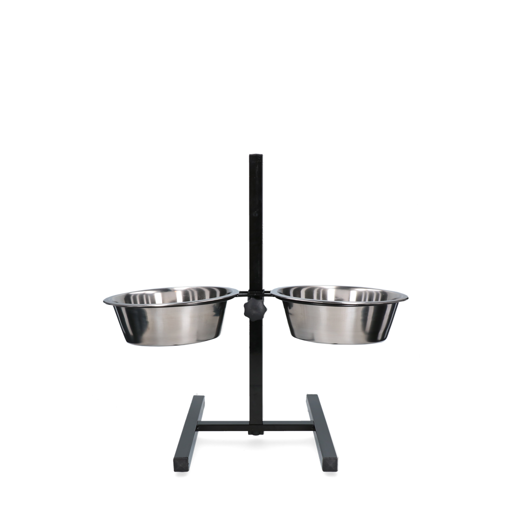 Feed and drinking bowl stainless steel T-stand Ø 21 cm (1.75 l)