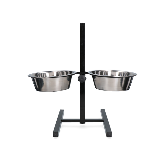 Feed and drinking bowl stainless steel T-stand Ø 25 cm (2.8 l)
