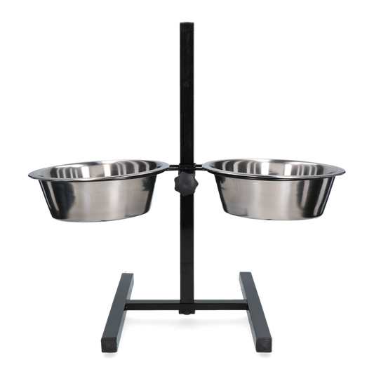 Feed and drinking bowl stainless steel T-stand Ø 28 cm (4 l)