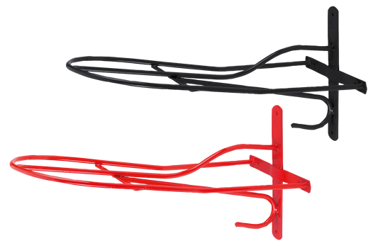 Saddle Rack Metal 54 cm Red