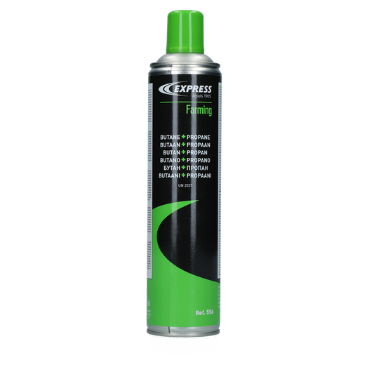 Express gas canister for udder hair remover